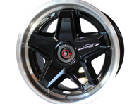 Speedart 18' ATS style 3-piece wheel and cover Front 8,5x18' Black. Porsche 964 / 993 / 996 / 997.1